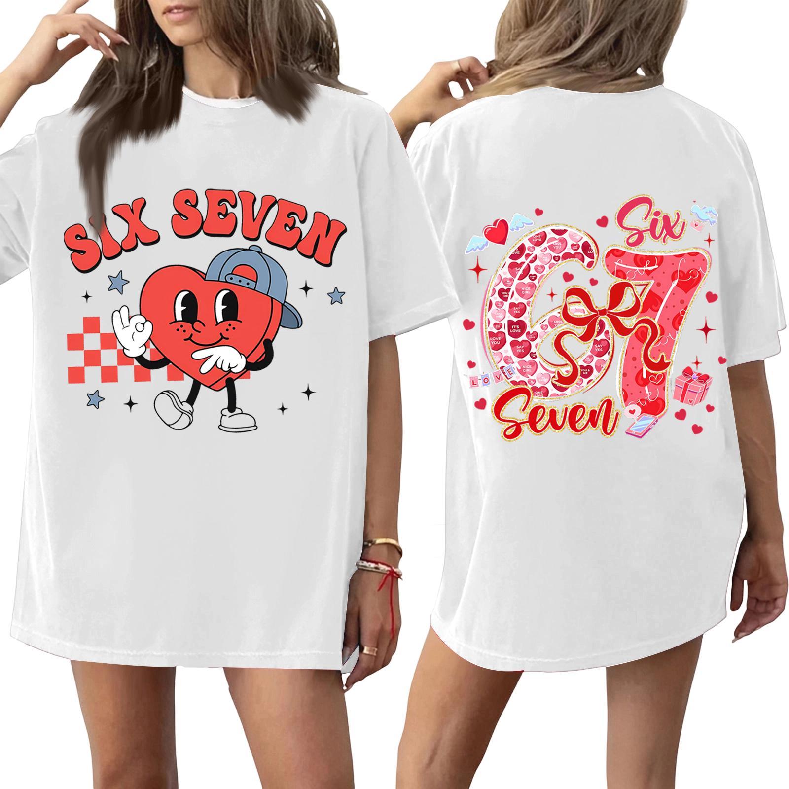 Модная и повседневная женская короткая футболка с длинным рукавом и принтом XXL белый