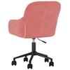 Dining Room Chairs 2 Pcs Swivel Pink Velvet