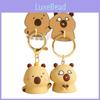 Adorable Cartoon Capybara Couple Keychain Cute Pvc Bag Pendant Ideal Gift For Couples