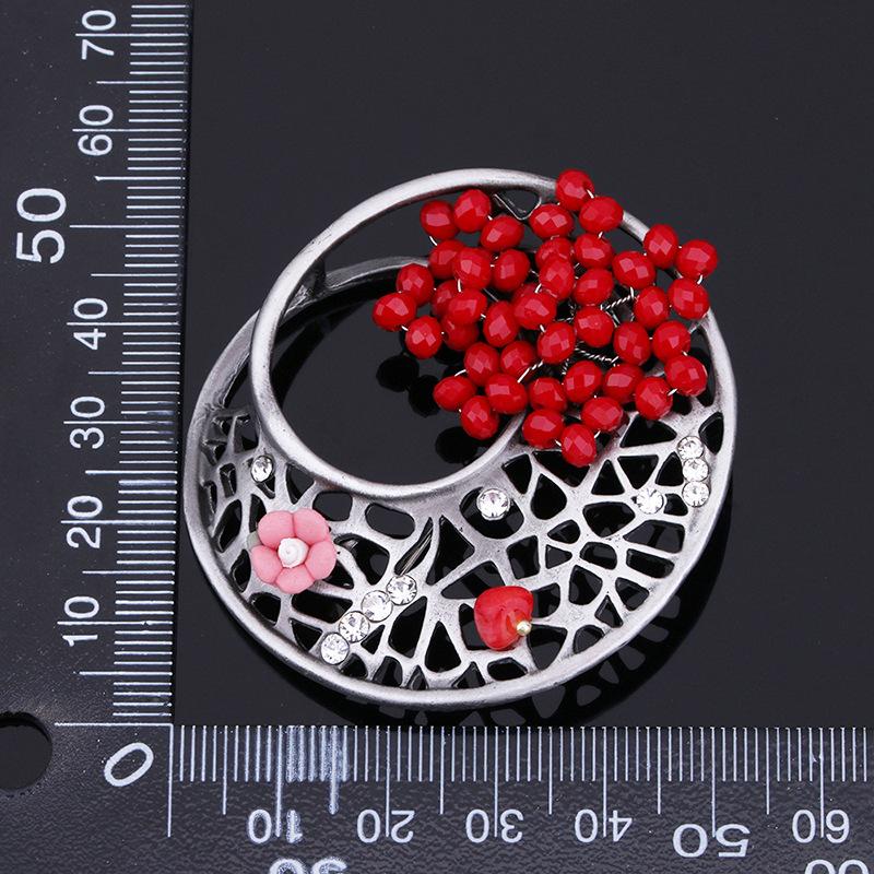Alloy Retro Brooch, High-End Light Luxury Clothing Accessories, Camellia Brooch, Clothing Pin Jewelry