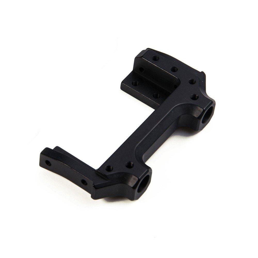 Scale RC Crawler Truck Chassis Rail Holder Chassis Mount Servo Front Bumper Mount for Axial SCX10 90046 1/10 (Black)