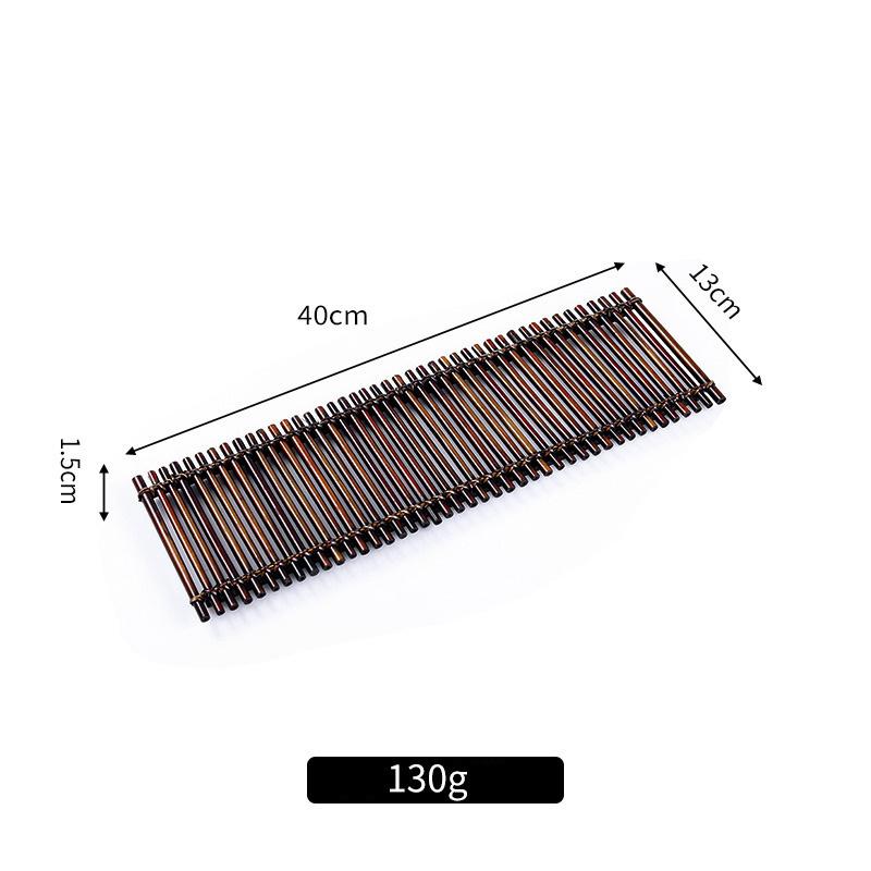 Japanese Material Placement Plate Decorative Sashimi Bamboo Chops Bamboo Fence Seafood Pose Props Decorations and Ornaments