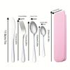 ZISIZ Portable 316 Stainless Steel 4-Piece Cutlery Set