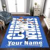 Golden State Curry Celebration Customizable Name Area Rug Perfect for Decorate Room Dormitory Playrooms Balcony Anti-slip Rug Anime Office Decor