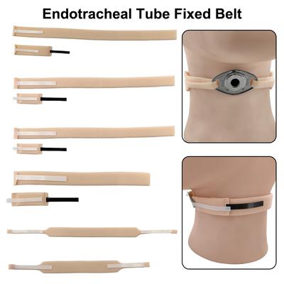 Hautfarbener Nackenstütz-Fixiergurt für Endotrachealtuben, Tracheostomie-Fixiergürtelhalter, Medizinisches Trachealkatheter
