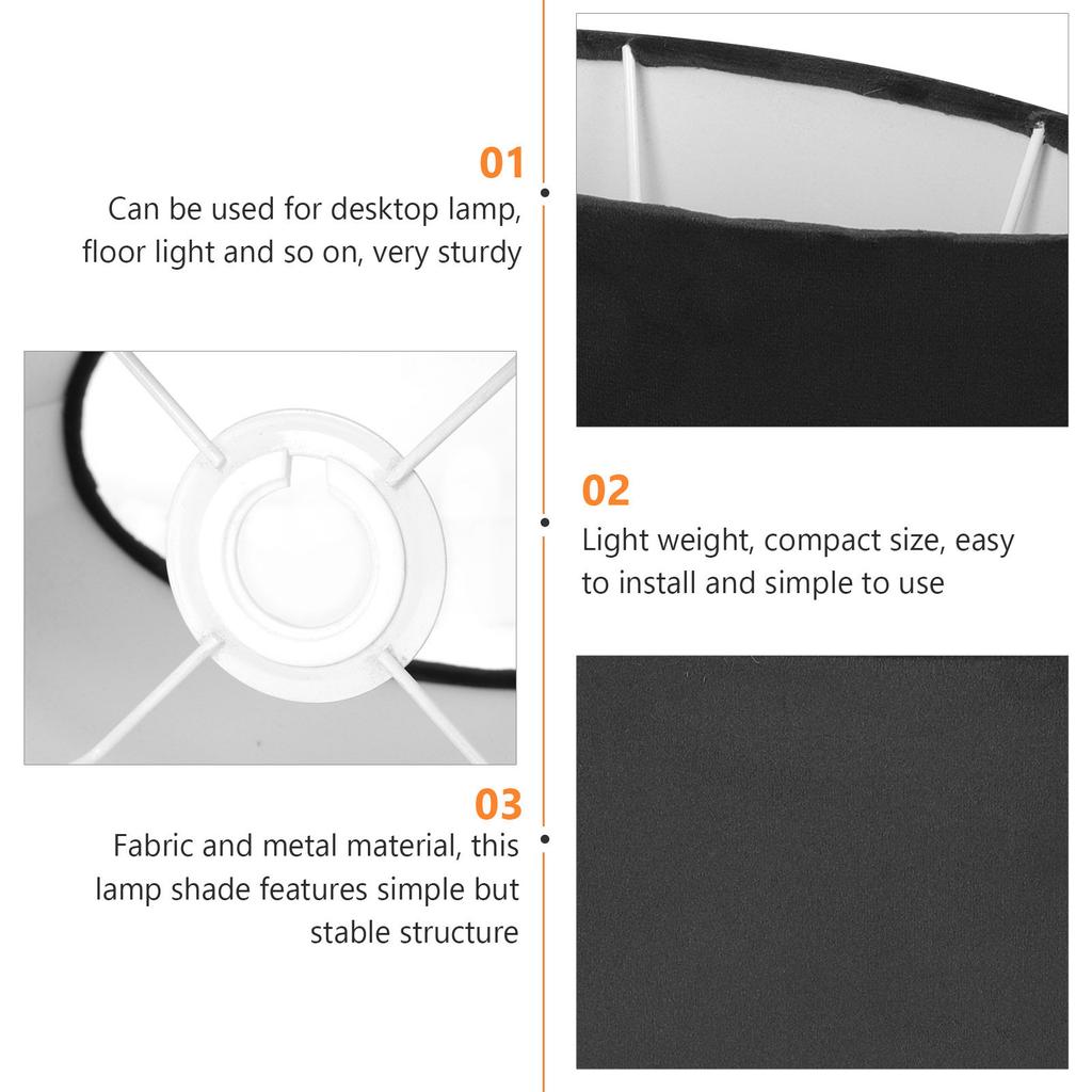 Oval Cloth Lamp Shade Fabric Lampshade for Floor Light Home Table Lamp Cover Eye Protection Lampshades for Floor Lamps