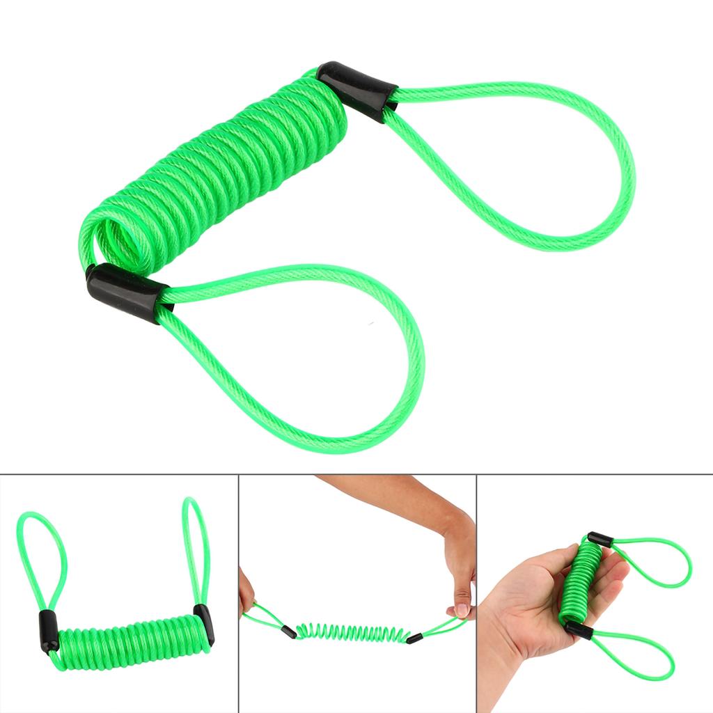 Alarm Disc Lock Security Reminder Cable Motorcycle Scooter Bike Motorbike Anti Thief Safe