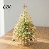 DIY Craft Supplies Handmade Beaded Mini Tabletop Christmas Tree Kit, Crystal Bead Xmas Set Set, Desktop Ornament for Shelf Mantel Decor, Holiday