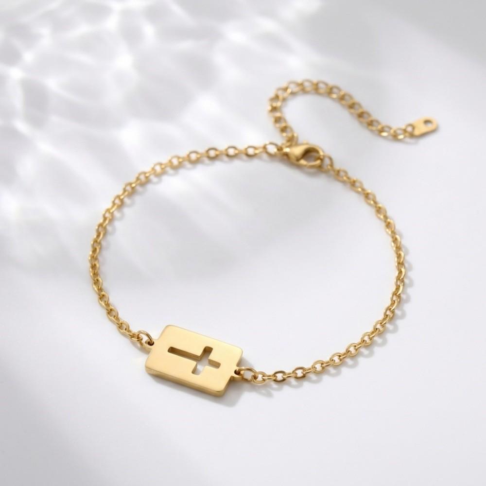 Stainless Steel Animal Letter Star Bracelet - Unisex Fashion Accessory