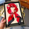 70cm Square Silk-Like Scarf Women Lightweight Fashion Accessory Office Chic Neck Wrap Stylish Print Design