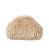 Portable Kiss Lock Clutch Bag Spicy Girl Fluffy Bag Retro Evening Bag  Mobile Phone Bag