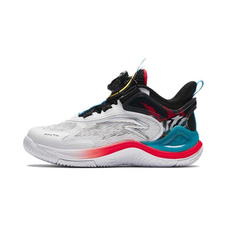(PS) ANTA Basketball Shoes White Black Red Kids 312429953-3 EU 29