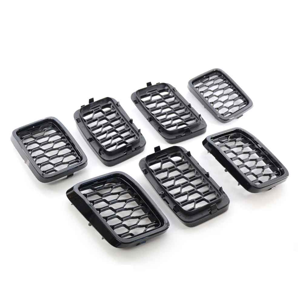 Front Grille Grill Mesh Inser Cover Trim Decor For Jeep Grand Cherokee 2017 2018 2019 2020 2025