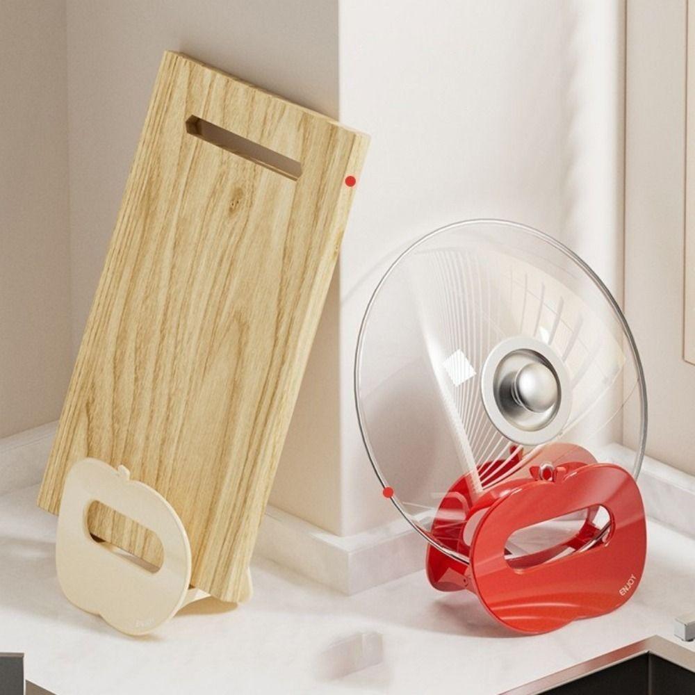 Plastic Cutting Board Holder Fruit Shape Pot Cover Holder Sturdy Utensil Holder Kitchen