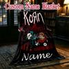Korn Band Horror Art Pattern Blanket, Cozy Blanket for All-Season Comfort on Sofas, Beds, Office, Car, Camping and Travel