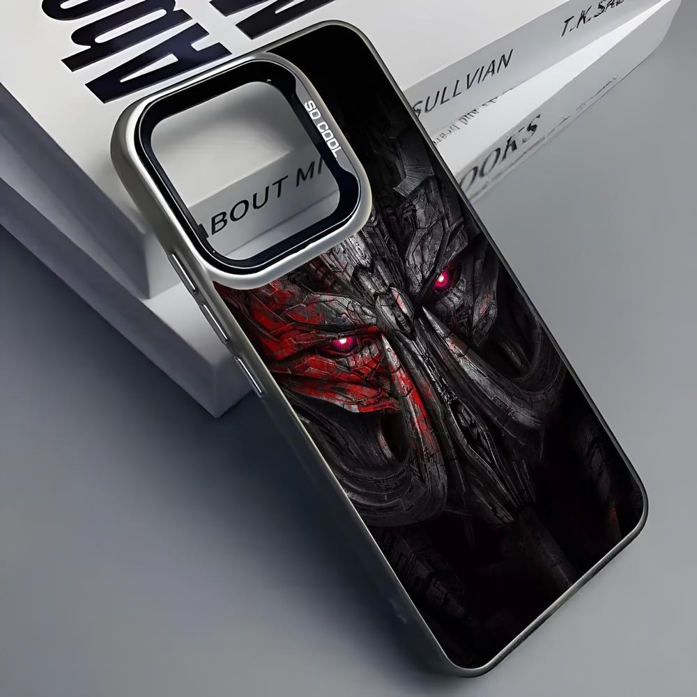 T-Transformers Autobot Phone Case For iPhone 16 15 14 13 12 11 Pro Max Grey Black Matte Laser Metallic Aurora Funda