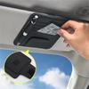 1Pc Inside Car Glasses Multi-Pocket Clip Holder Storage Card PU Leather Holde Bags Sunshade Bag Cars Storage