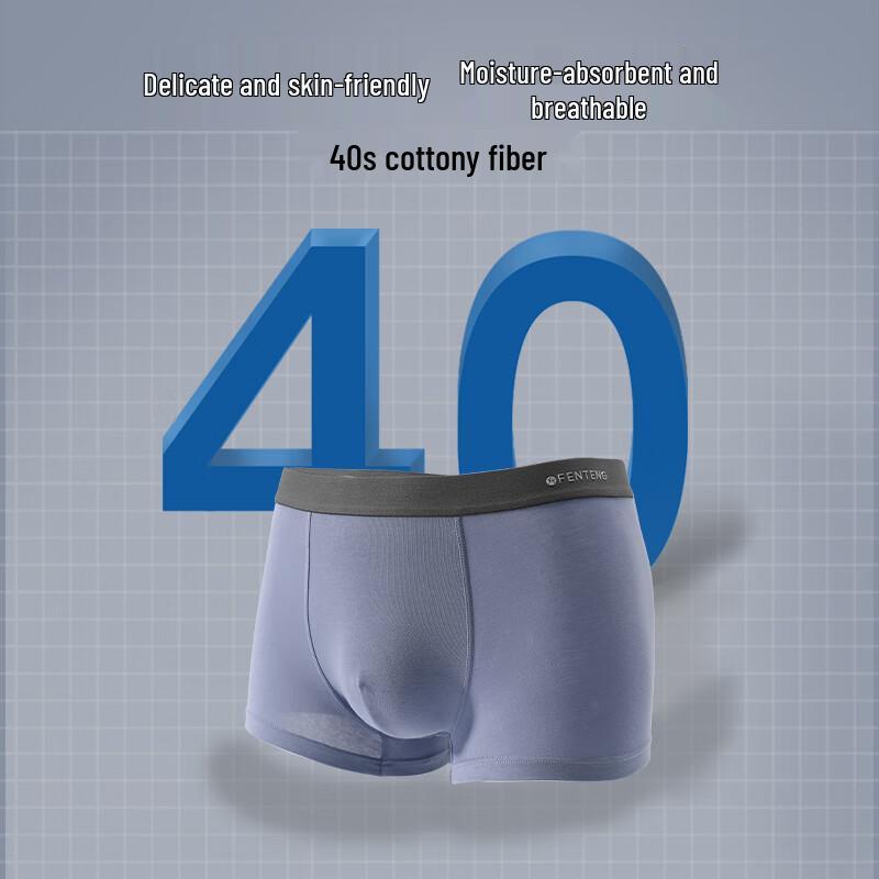 Fenteng Men's Breathable Cotton Boxer Briefs