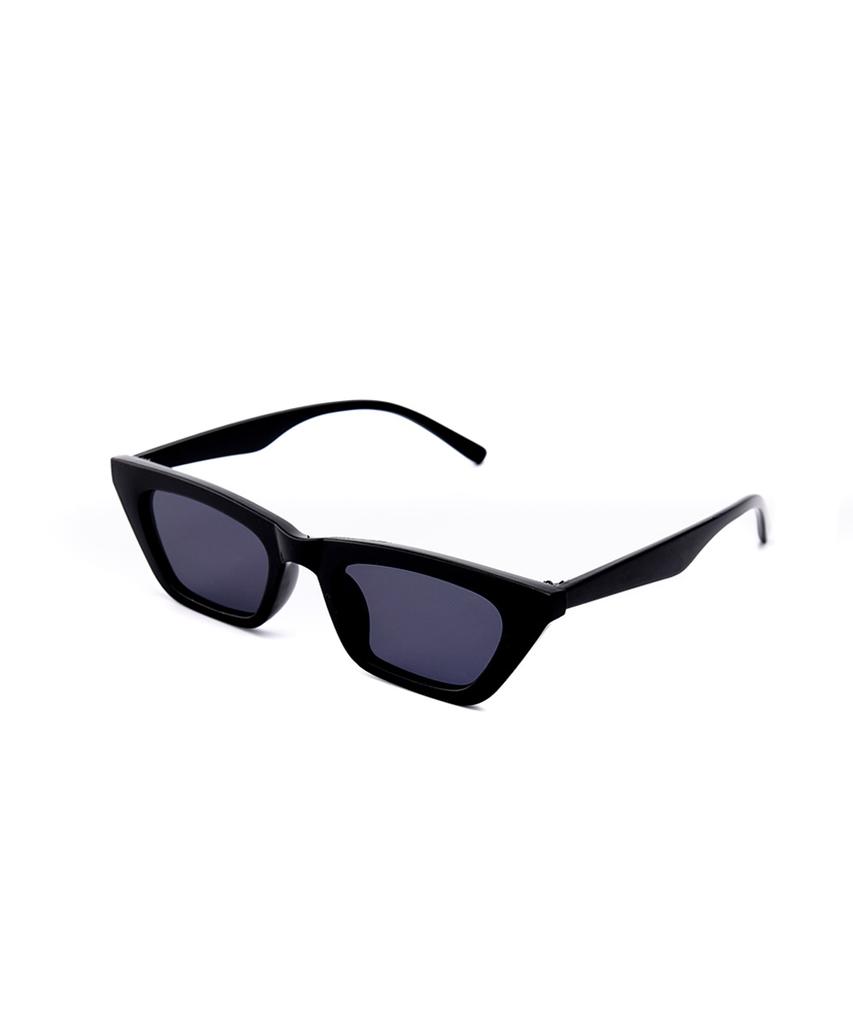 Lukadiseu Ls17 Rochio Retro Square Cat-Eye Sunglasses Vantablack