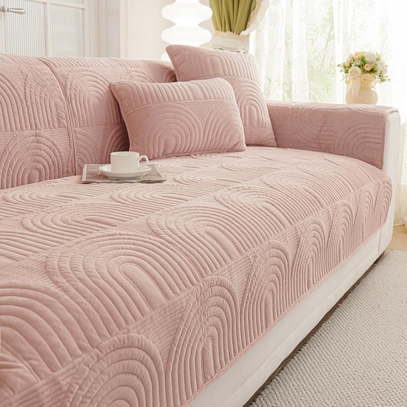 Cream Style Egyptian Velvet Sofa Cushion New Model2025All-Season Non-Slip Cushion Sofa Cover Wholesale