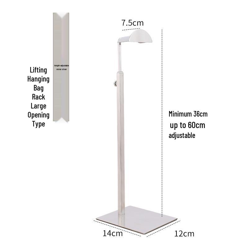 Stainless Steel Adjustable Multi-functional Bag Display Stand for Clothing Stores - 2025 New Style