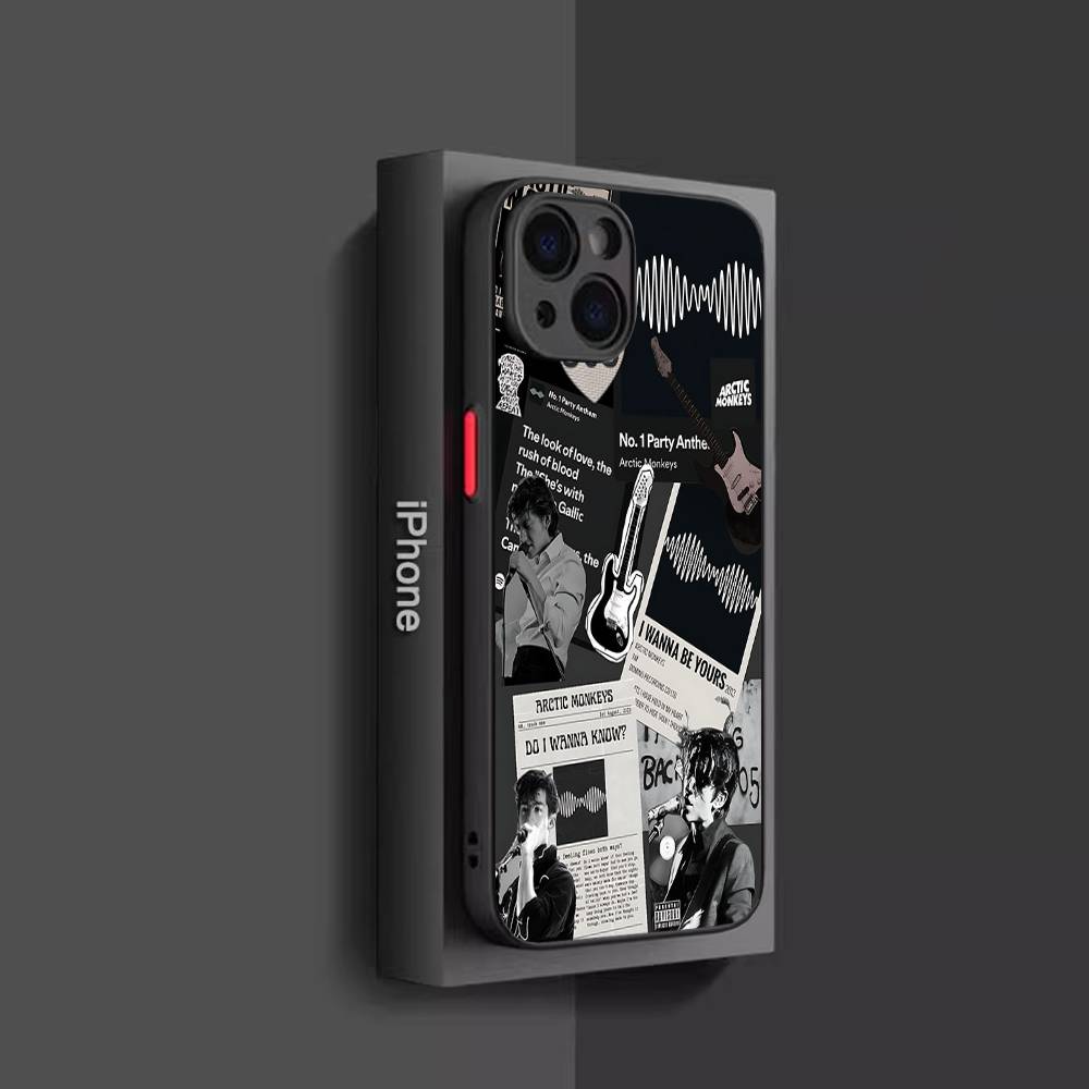 Rock Band A-Arctic M-Monkeys Phone Case For IPhone 16 15 14 13 12 11 Pro Max Plus X XS MAX Black Matte Phone Fundas