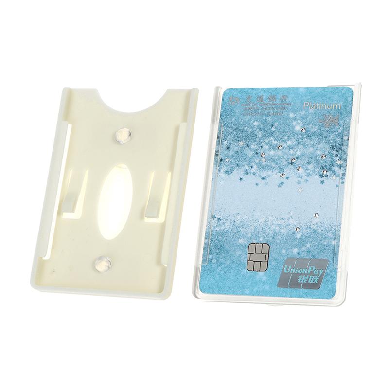 2 Pezzi Nuovo Porta Tessere Per Vetro Parabrezza Etichetta Durevole Custodia per Tessere Id Ic