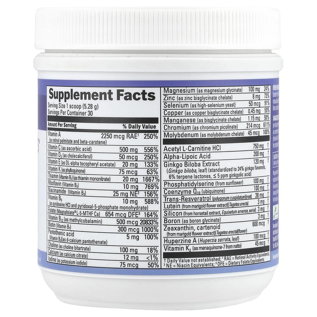 Bright Minds™ Memory Multi, Blueberry Lemonade, 158.4G(5.59Oz)