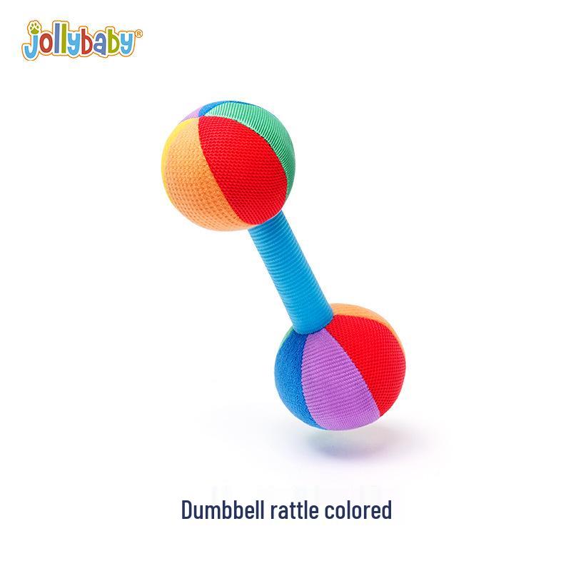 

Jollybaby Погремушка-прорезыватель: Гантель для тренировки хвата, слуха и сенсорного восприятия для детей 0-1 года