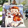 1pc Blanket - Genshin Impact characters Print Design, Lightweight Blanket for Sofa, Bed- Soft &Warm, Gift for All Seasons