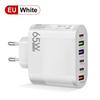 3.5A Multi-Port Charger with 3 Type-C & 3 USB Ports, Compatible with EU, US, UK Plugs