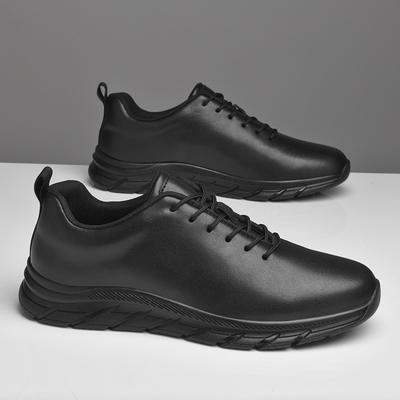 Klasyczna Marka Męskie Skórzane Buty Biznesowe Oddychająca Siateczka Buty Codzienne Zewnętrzne Dojazdy Wszechstronne Męskie Buty Robocze