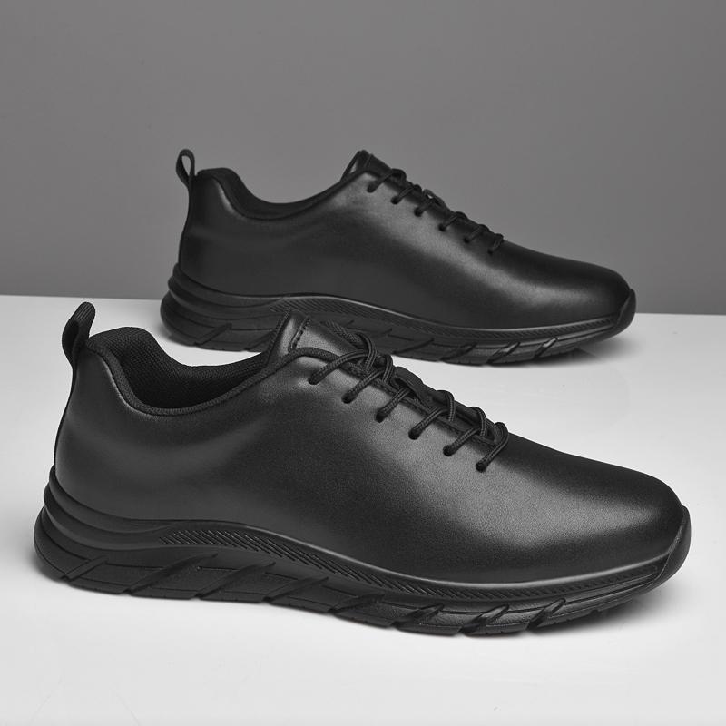 Mode Klassische Marke Herren Leder Business Schuhe Atmungsaktives Mesh Freizeitschuhe Outdoor Pendeln Vielseitige Herren Arbeitskleidung Schuhe