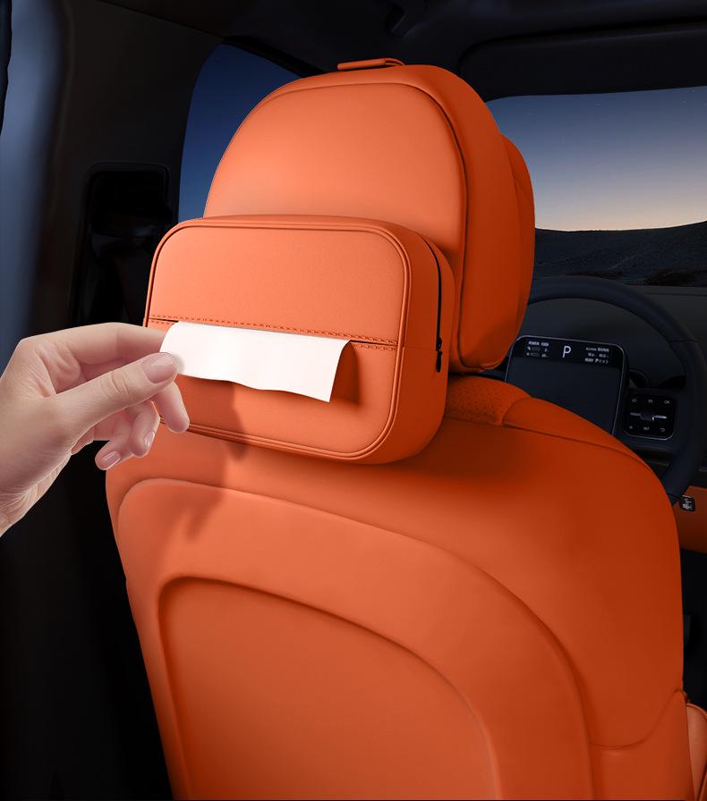 Enjoy S9T Car Tissue Box - 25 New Model Seat Hanging, Central Control Tissue Bag, Interior Decorative Supplies