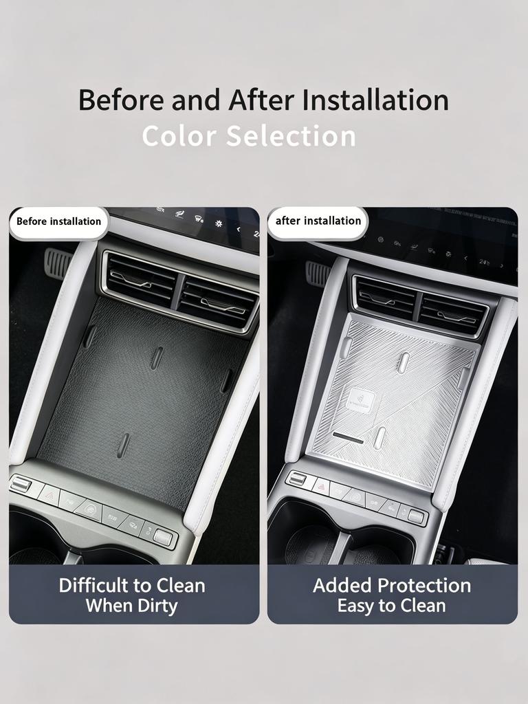 For BYD Atto 2 Yuan UP Yuan Pro Wireless Charging Panel Silicone Pad Dustproof and Waterproof Automotive Interior Modification