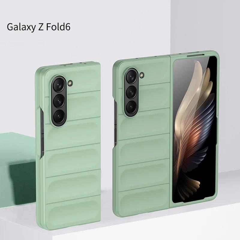 

Комплект из 2 частей Samsung Galaxy Z Fold 3 4 5 6 7 Fold7 Fold6 Защитный противоударный чехол Защита от царапин Матовый нескользящий чехол с эффектом кожи For Samsung Z Fold 3