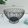 Simple Modern Iron Fruit Basket - Creative Home Fruit Container Bowl Snacks Bread Storage Drain Basket & Table Display Tray