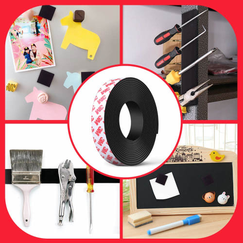 Magnetfolie Magnetband mit 3M Klebstoff Starker Gummimagnet 700GS Breite: 26mm Dicke: 2mm Gesamtlänge 5m