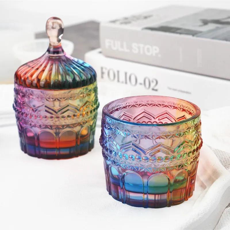 Diy Crystal Epoxy Resin Storage Box Cosmetic Cup Jewelry Box Mirror Silicone Mold