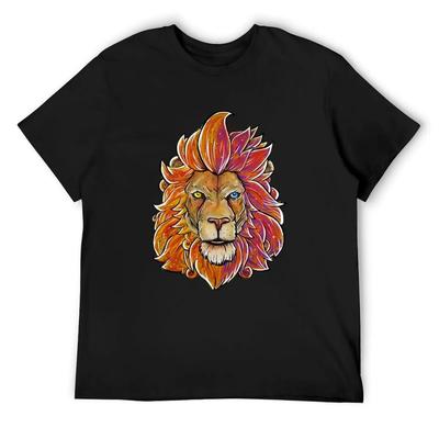 Lion T-Shirt Customizeds Basketball Graphic Tees Sports Fans Compression Shirt Men