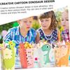 Tecknad Dinosaurus Popcornlådor 4 Stilar 48st Pappers Snacks Lådor Bulk Popcornpåsar för Födelsedagsfester Dekorationer