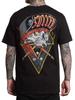 Sullen Herren Thrash Abzeichen Kurzarm Standard T-Shirt Tattoo Stil Totenkopf T-Shirt