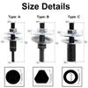 Motor Shaft Arbor Extension Rod Threaded Shaft Adapter for Grinding Wheels Bench Angle Grinder Extension Rod Wheel Rotary
