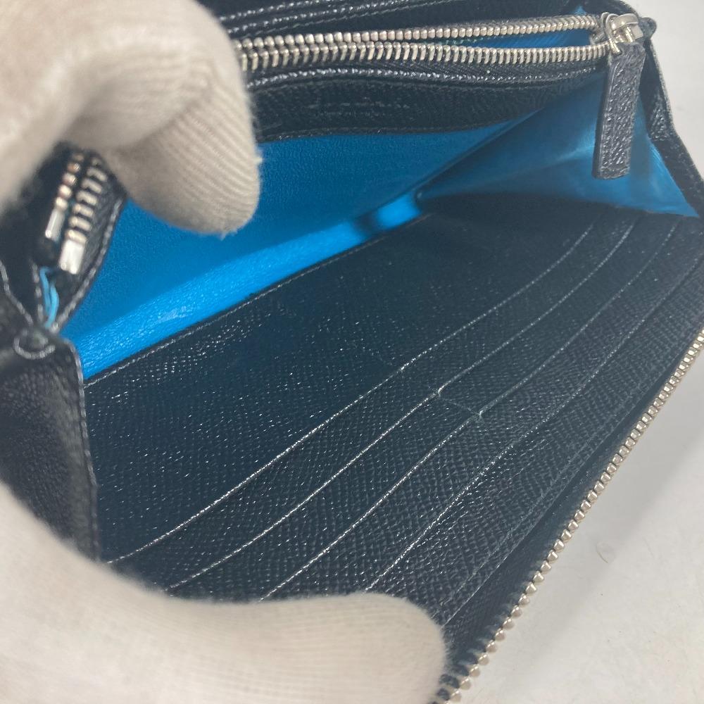 BVLGARI Bulgari Bulgari Zip Around Long Wallet Leather Black