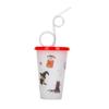 Water Bottle10009 Manufacturers 180ml Straw Creative Plastic Luminous Cup, Halloween Shiny Straw Plastic Night