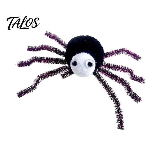 Kids Halloween Gift Ideas Spider Hair Clips for Girls Women, Cute Furry Barrettes, Stage Performance Ornaments Tinsel Fluffy Pom Accessory Parties