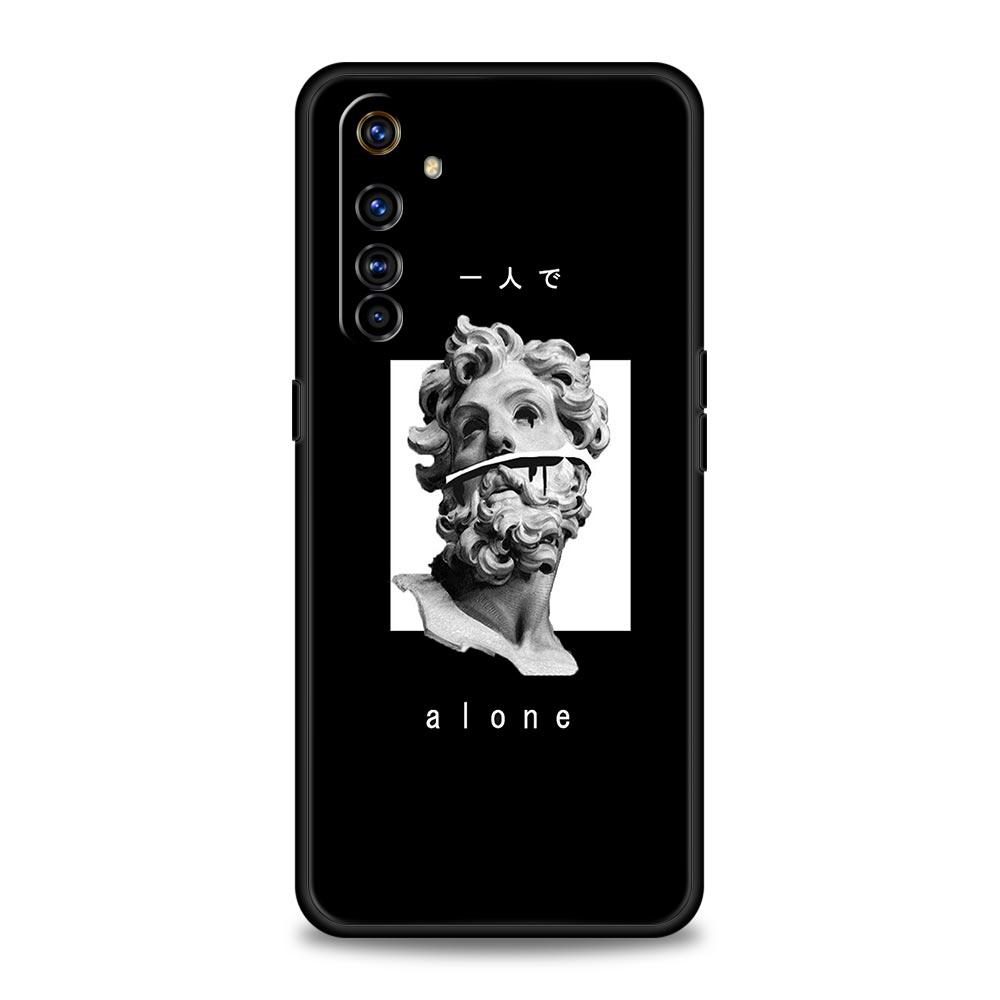 

Cartoon Statue Abstract Art Soft TPU For Realme 13 12 11 10 9 Pro Plus GT3 GT2 C21 C25 C35 C53 C55 C67 Pro 5G Phone Case Cover Realme C53 4G