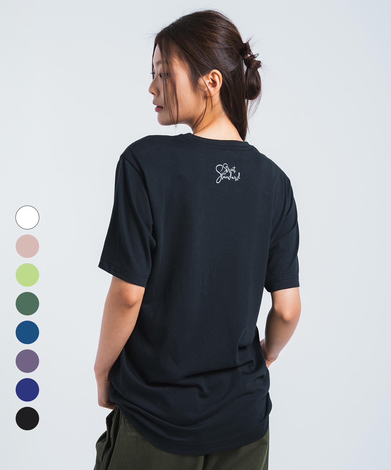 Street Standard [3Pack] Street Standard Point Logo Short Sleeve T-Shirt (Type A) Black White Green/L