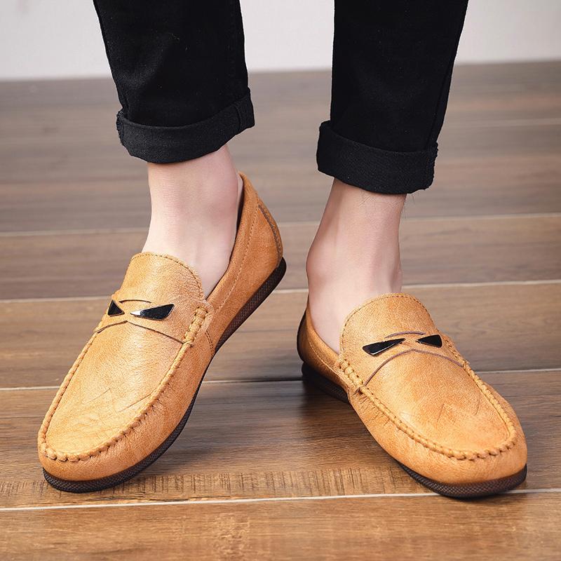 Fashion Men's comfortable driving shoes Casual Flats Shoes Wedding Party Outdoor Strolling Shoes Business formal dress fashion Loafers