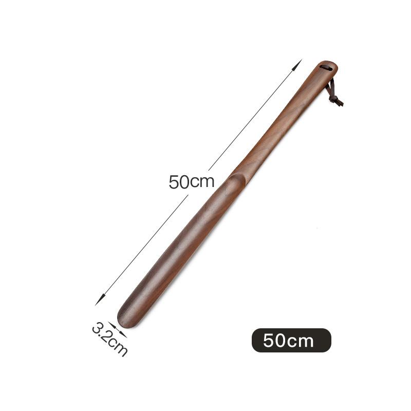Black Walnut wooden Professional Shoe Horn Flexible Long Handle Shoehorn Useful Shoe Lifter Professional Shoe Spoon Home Tools